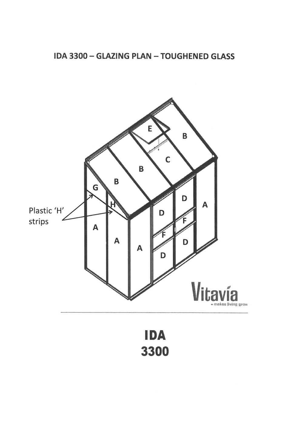Vitavia toughened glass plan for the Ida