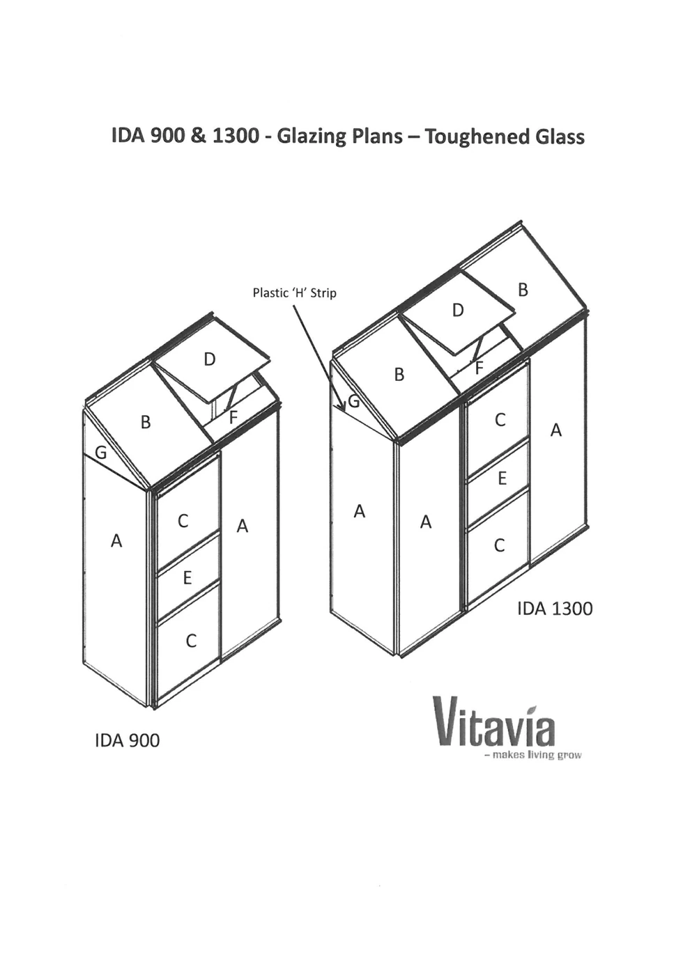 Vitavia toughened glass plan for the Ida