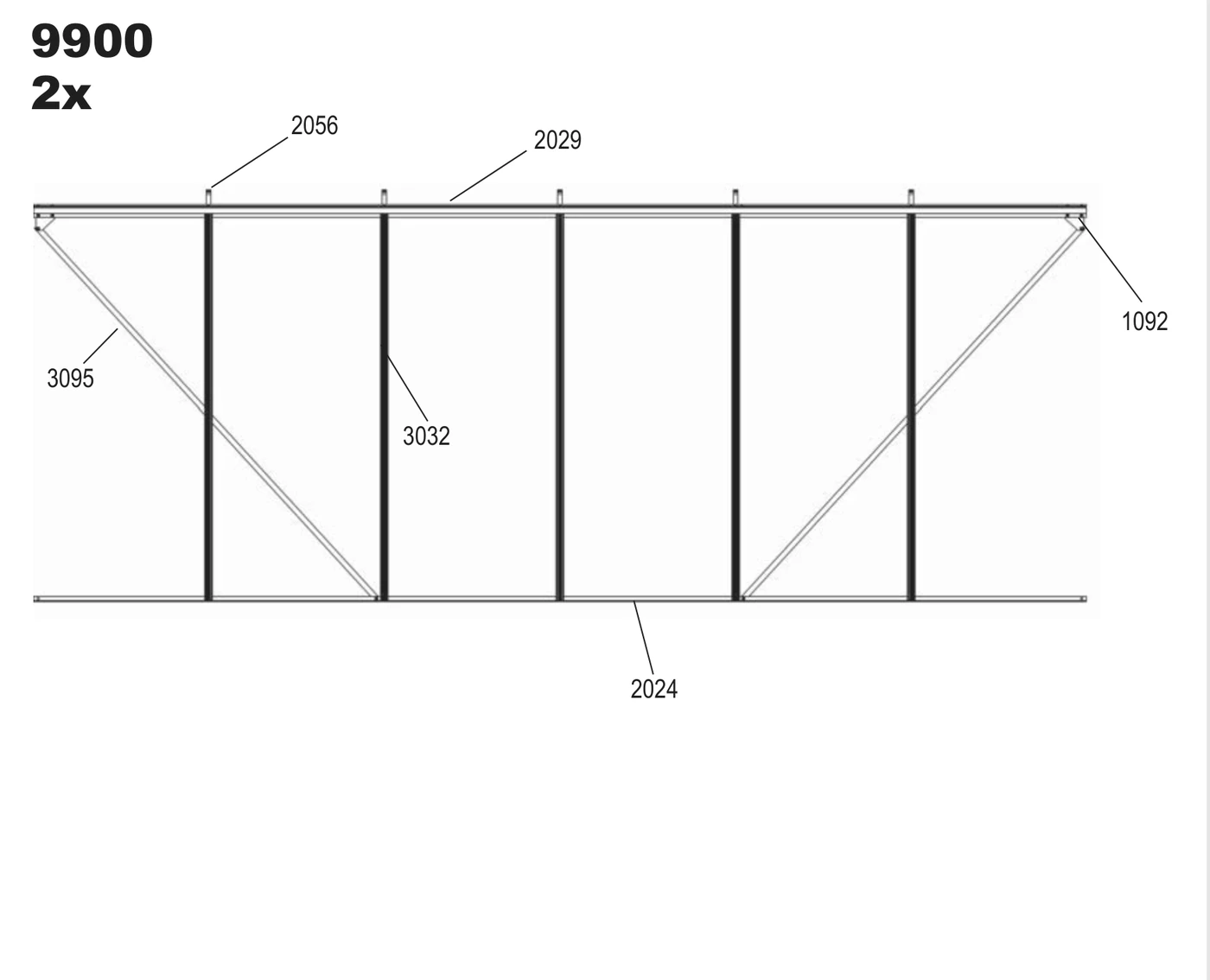 Step 1B drawing, 9900