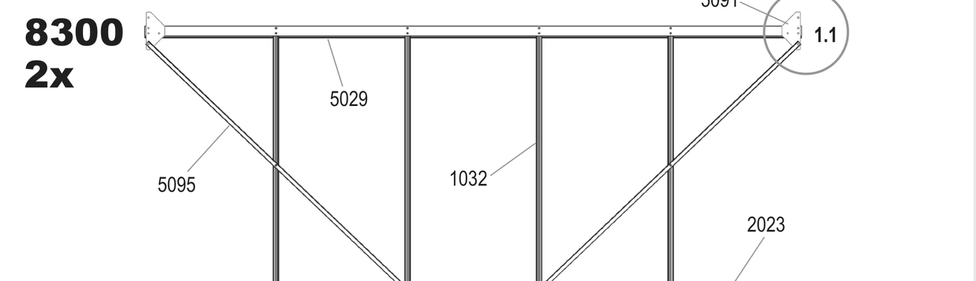Step 1B drawing, 8300