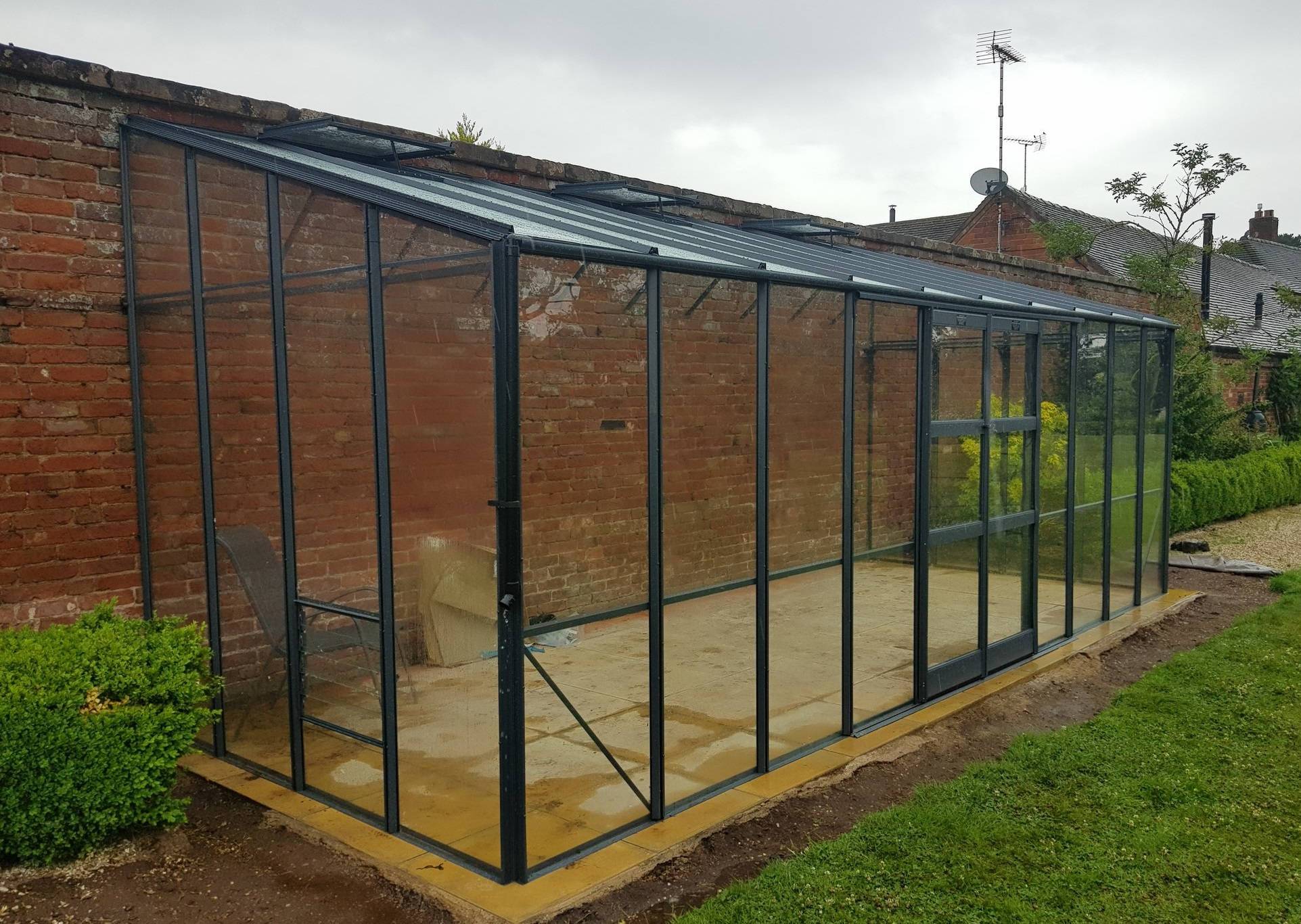 Elite Titan K800 8x6 Lean to Greenhouse Toughened