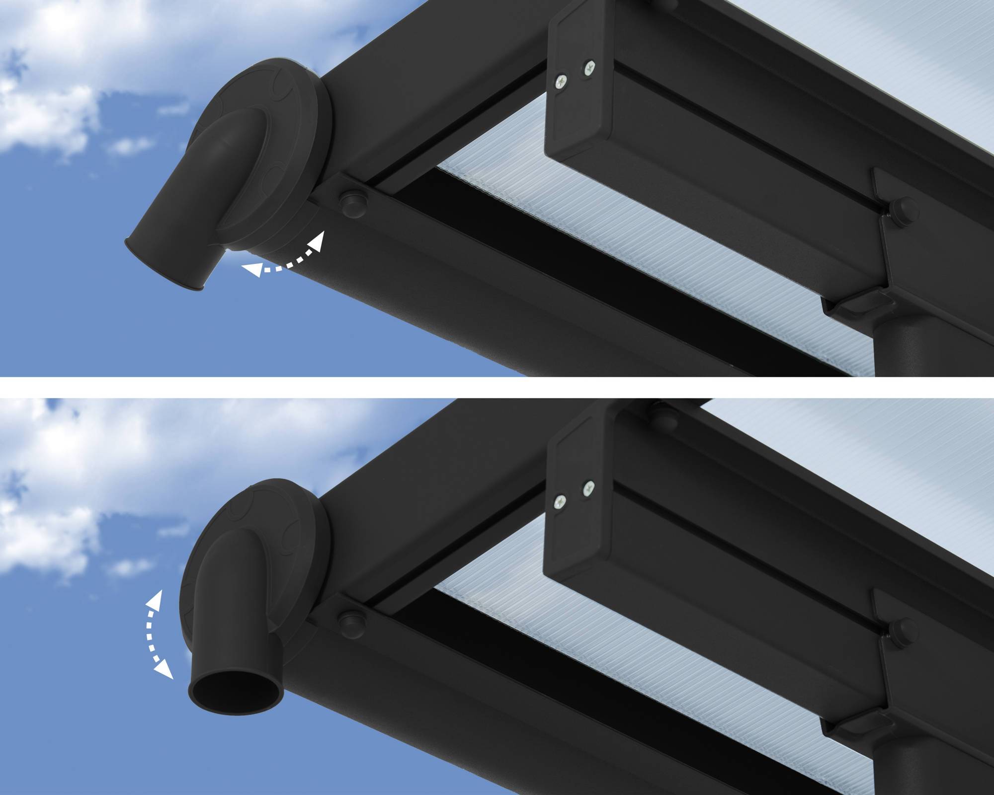 Palram Canopia Olympia 3m x 4m Patio Cover Grey