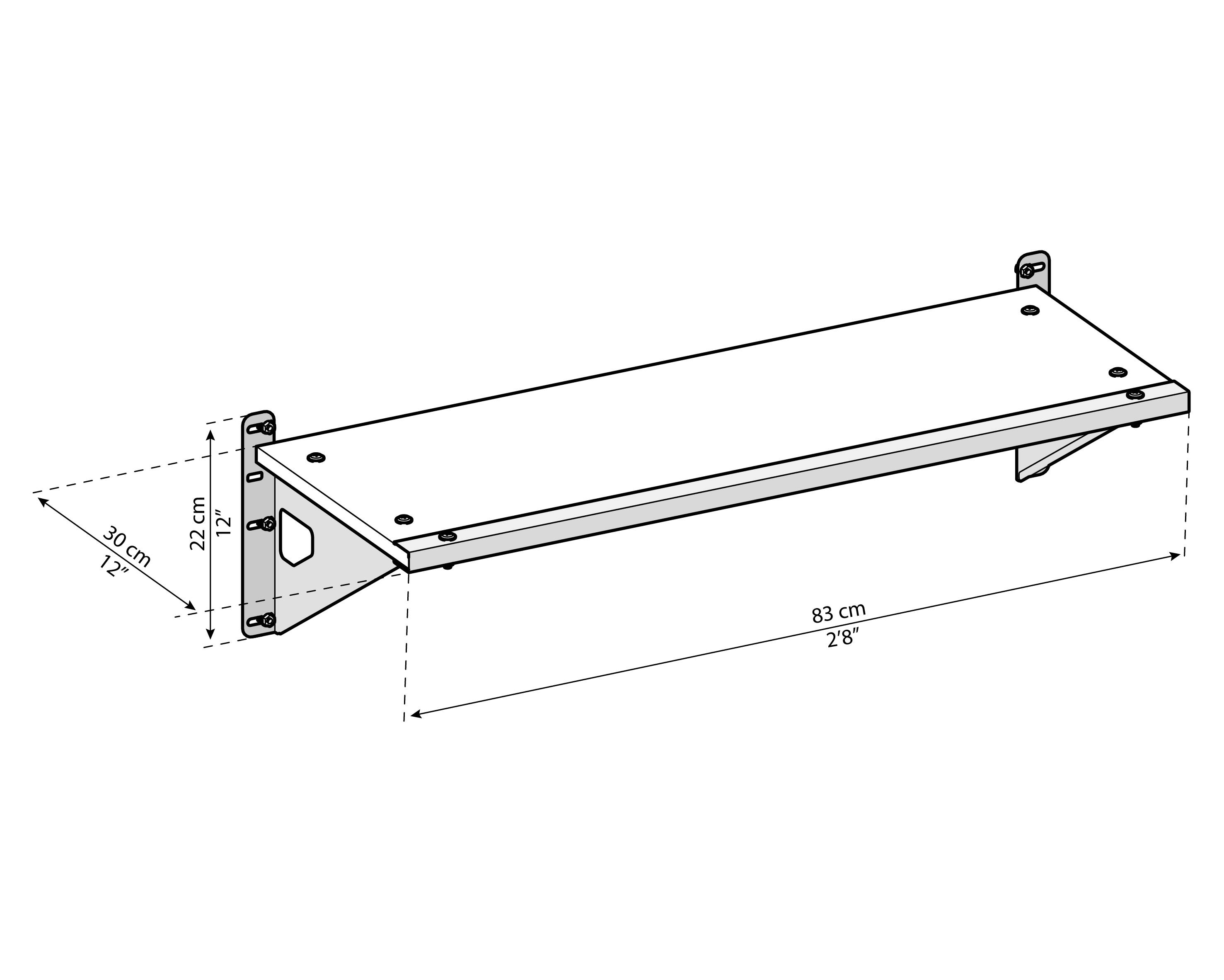 Palram Heavy Duty Shelf Kit for Skylight Sheds