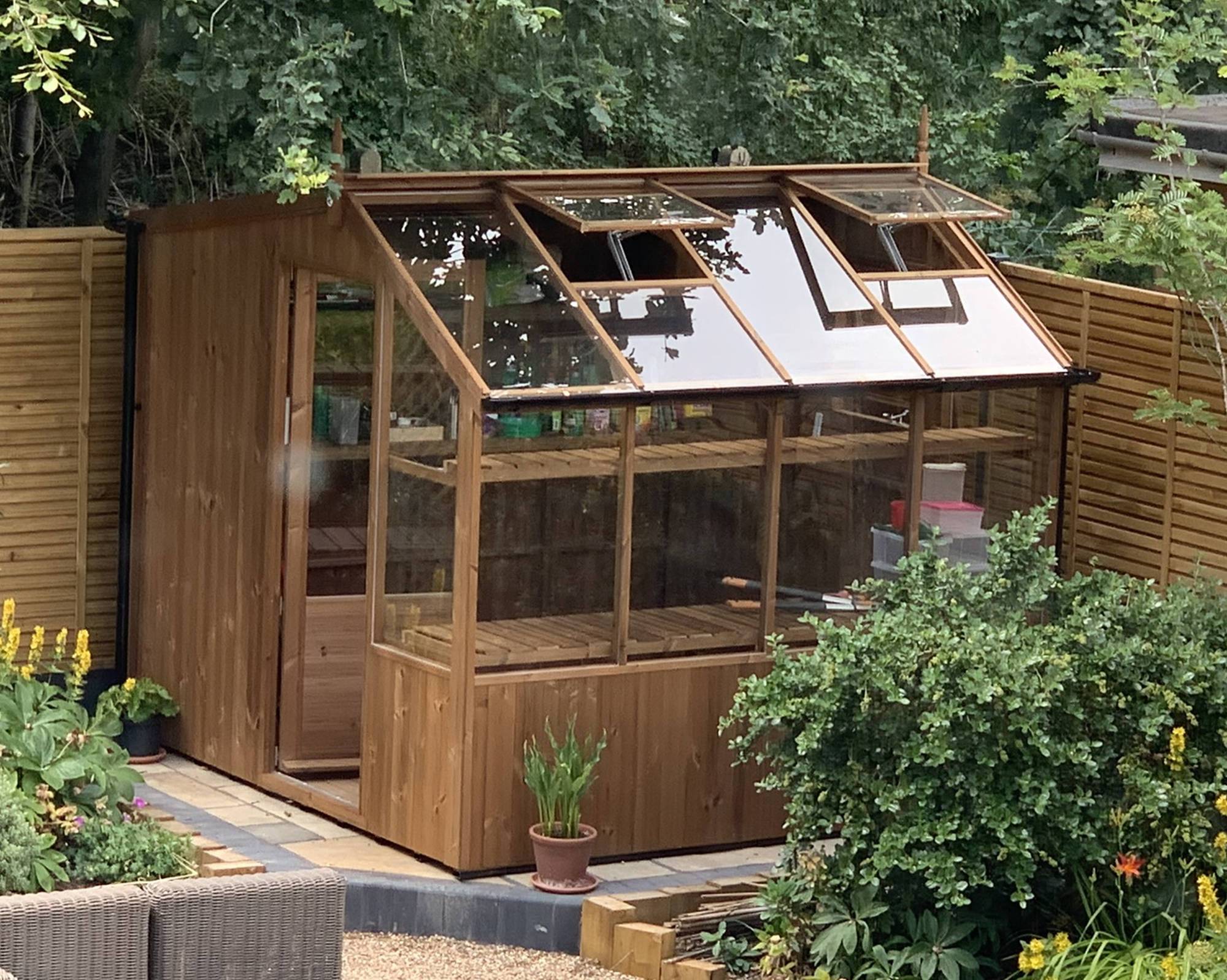 Swallow Rook 8x8 Wooden Potting Shed | Greenhouse Stores