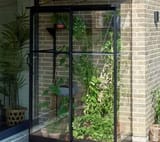 2x4 Halls Qube Lean to Greenhouse - Toughened Glazing