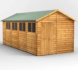 Power 18x8 Overlap Apex Wooden Shed