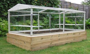 8x4 Access Large Coldframe - Toughened Glass