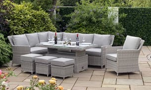 Lichfield Rapello Large Casual Dining Set with Adjustable Table