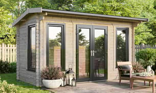 Power 16x8 Apex Log Cabin 44mm