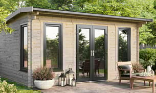 Power 18x16 Apex Log Cabin 44mm