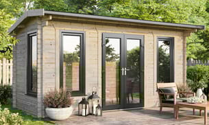 Power 18x8 Apex Log Cabin 44mm