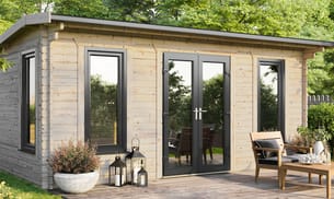 Power 20x14 Apex Log Cabin 44mm