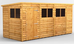Power 14x6 Overlap Pent Wooden Shed