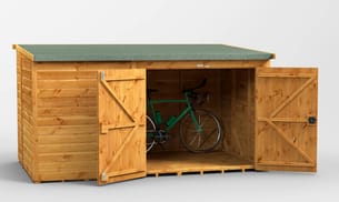 Power 10x6 Pent Wooden Bike Shed