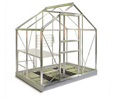 6x4 Halls Popular Greenhouse - Horticultural Glass