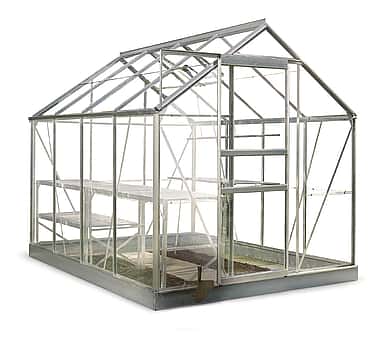 8x6 Halls Popular Greenhouse - Toughened Glass