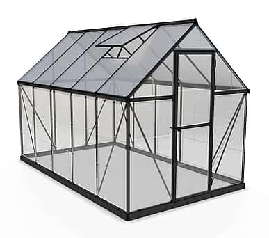 Palram Canopia Hybrid 6x10 Grey Polycarbonate Greenhouse