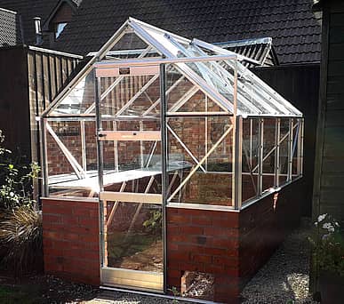 Elite 6x18 Dwarf Wall Greenhouse - Toughened Glazing