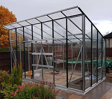 Elite Edge 8x14 Pent Roof Greenhouse - Toughened Glazing