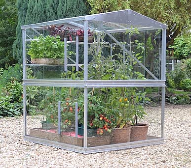 4x4 Lichfield Mini Greenhouse Toughened Glass