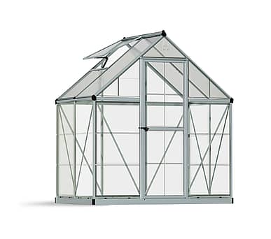 Palram Canopia Hybrid 6x4 Silver Polycarbonate Greenhouse