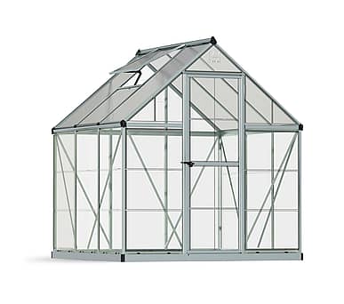 Palram Canopia Hybrid 6x6 Silver Polycarbonate Greenhouse