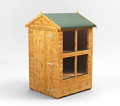 Power 4x4 Apex Potting Shed 
