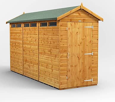 Power 4x12 Apex Security Shed