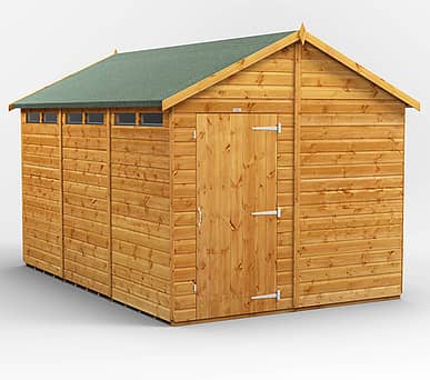 Power 8x12 Apex Security Shed 