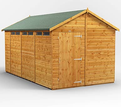 Power 8x14 Apex Security Shed 