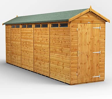 Power 4x18 Apex Security Shed