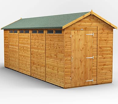 Power 6x18 Apex Security Shed