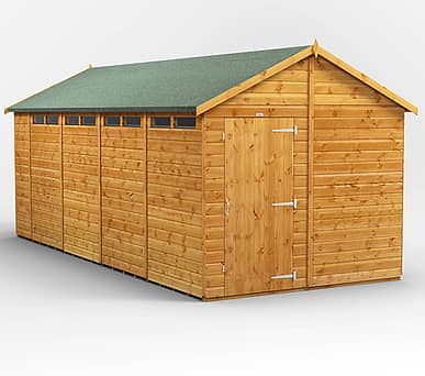 Power 8x18 Apex Security Shed