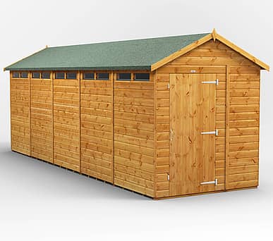 Power 6x20 Apex Security Shed