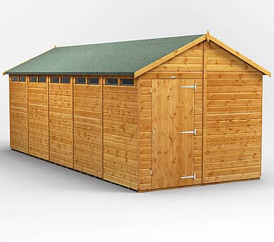 Power 8x20 Apex Security Shed