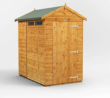 Power 4x6 Apex Security Shed