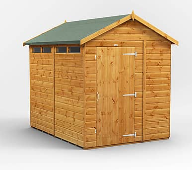 Power 6x8 Apex Security Shed