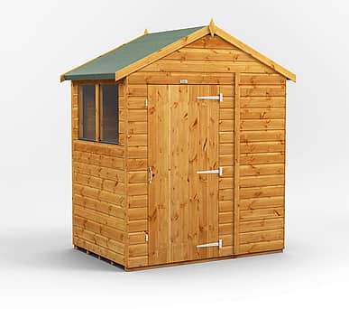 Power 6x4 Apex Wooden Shed