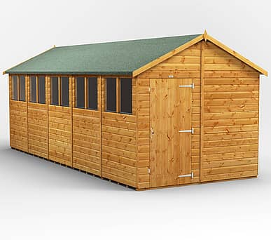 Power 8x20 Apex Wooden Shed