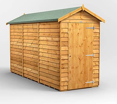 Power 4x12 Windowless Overlap Apex Wooden Shed