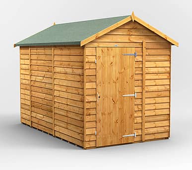 Power 6x10 Windowless Overlap Apex Wooden Shed