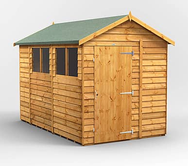 Power 6x10 Overlap Apex Wooden Shed