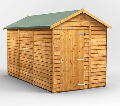 Power 6x12 Windowless Overlap Apex Wooden Shed