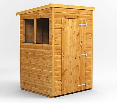Power 4x4 Pent Wooden Shed