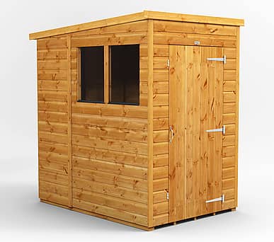 Power 6x4 Pent Wooden Shed