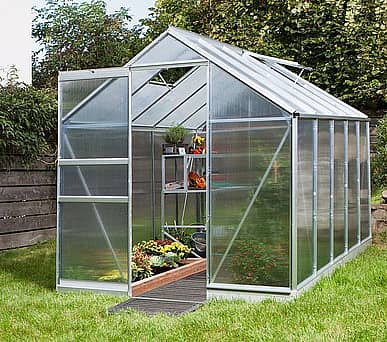 Vitavia 6x6 Apollo 3800 Greenhouse - Polycarbonate Glazing