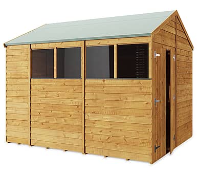 10x8 Apex Overlap Wooden Shed