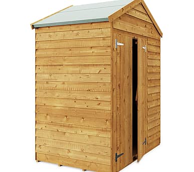 4x6 Windowless Apex Overlap Wooden Shed