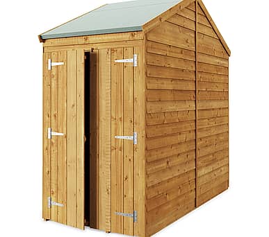 4x8 Windowless Apex Overlap Wooden Shed