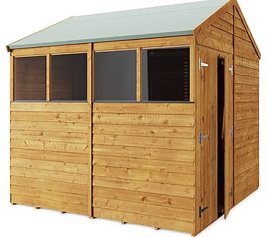 8x8 Apex Overlap Wooden Shed